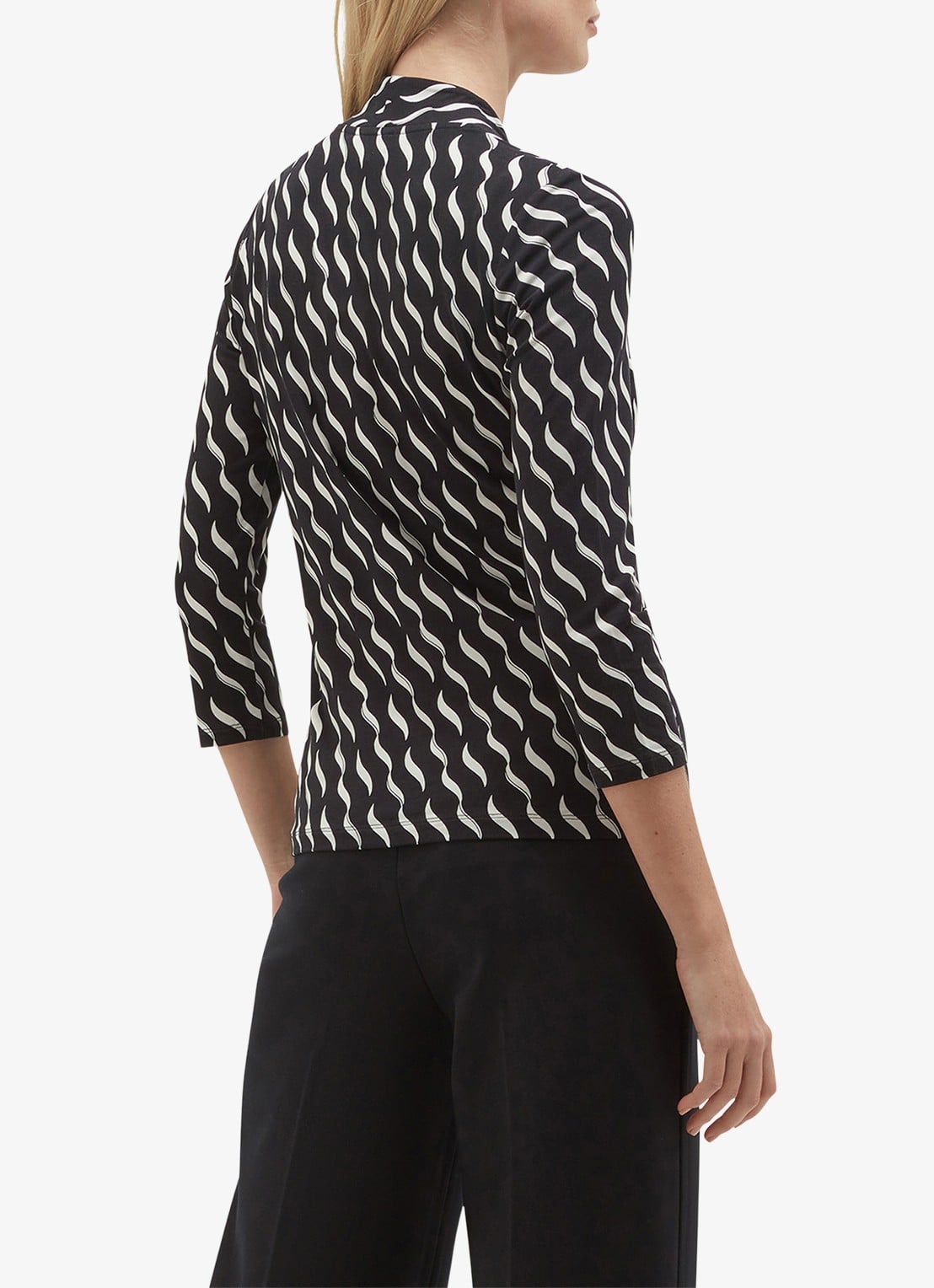 Hobbs Aimee tuniek met print - achterkant 3 donkerblauw