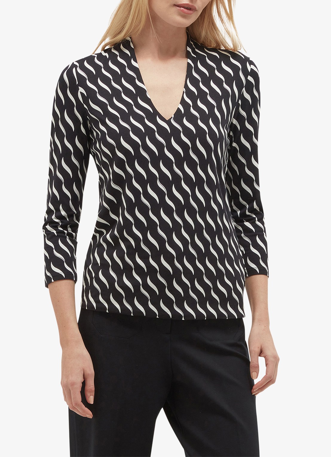 Hobbs Aimee tuniek met print - detail 4 donkerblauw