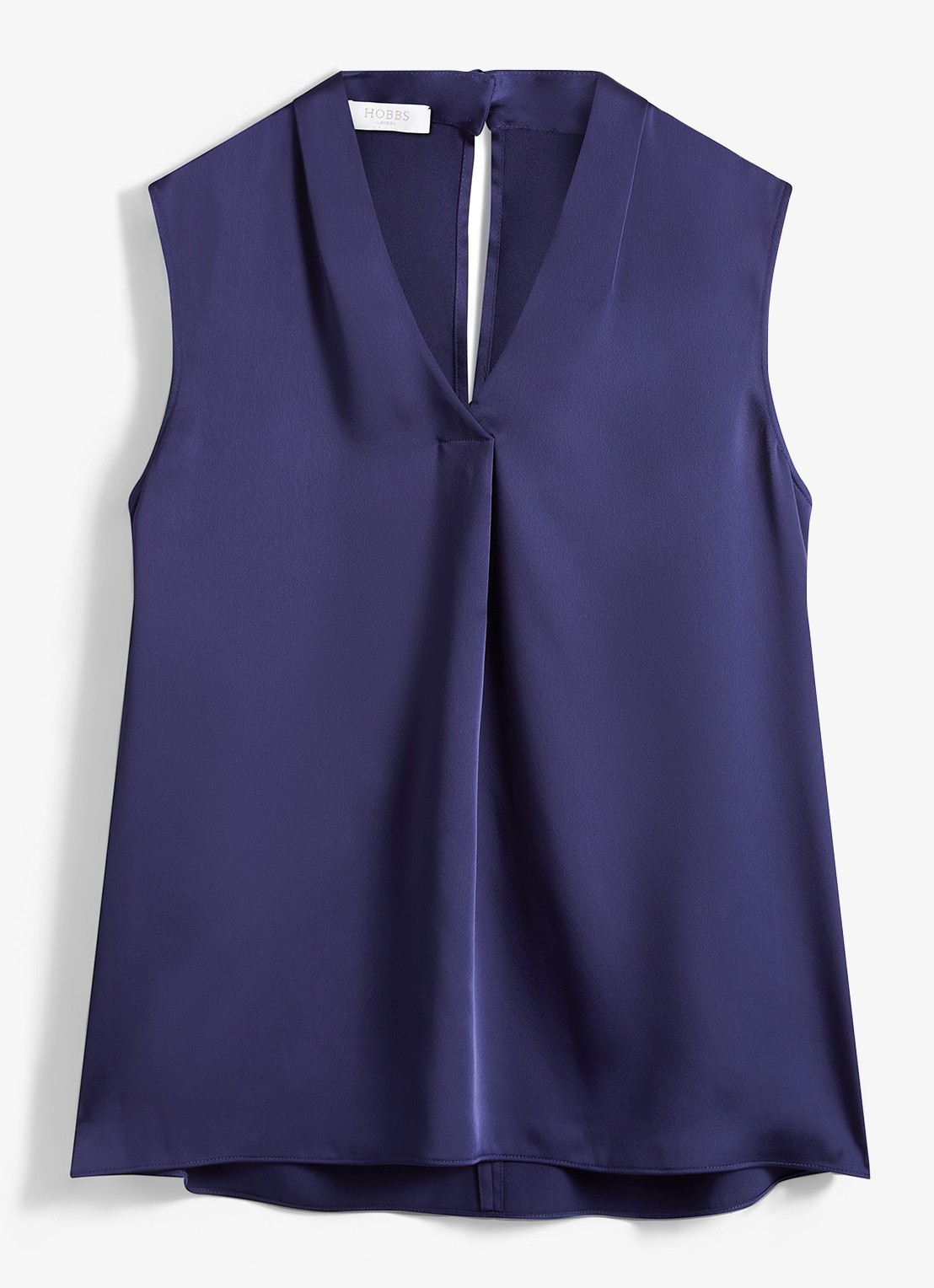 Hobbs Alora blouse met V-hals - voorkant violet
