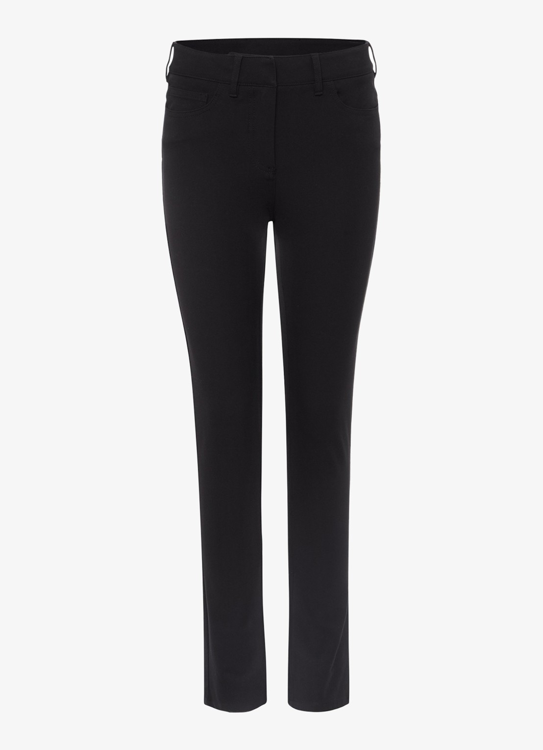 Hobbs Amanda high waist skinny fit chino met steekzakken - voorkant 3 zwart