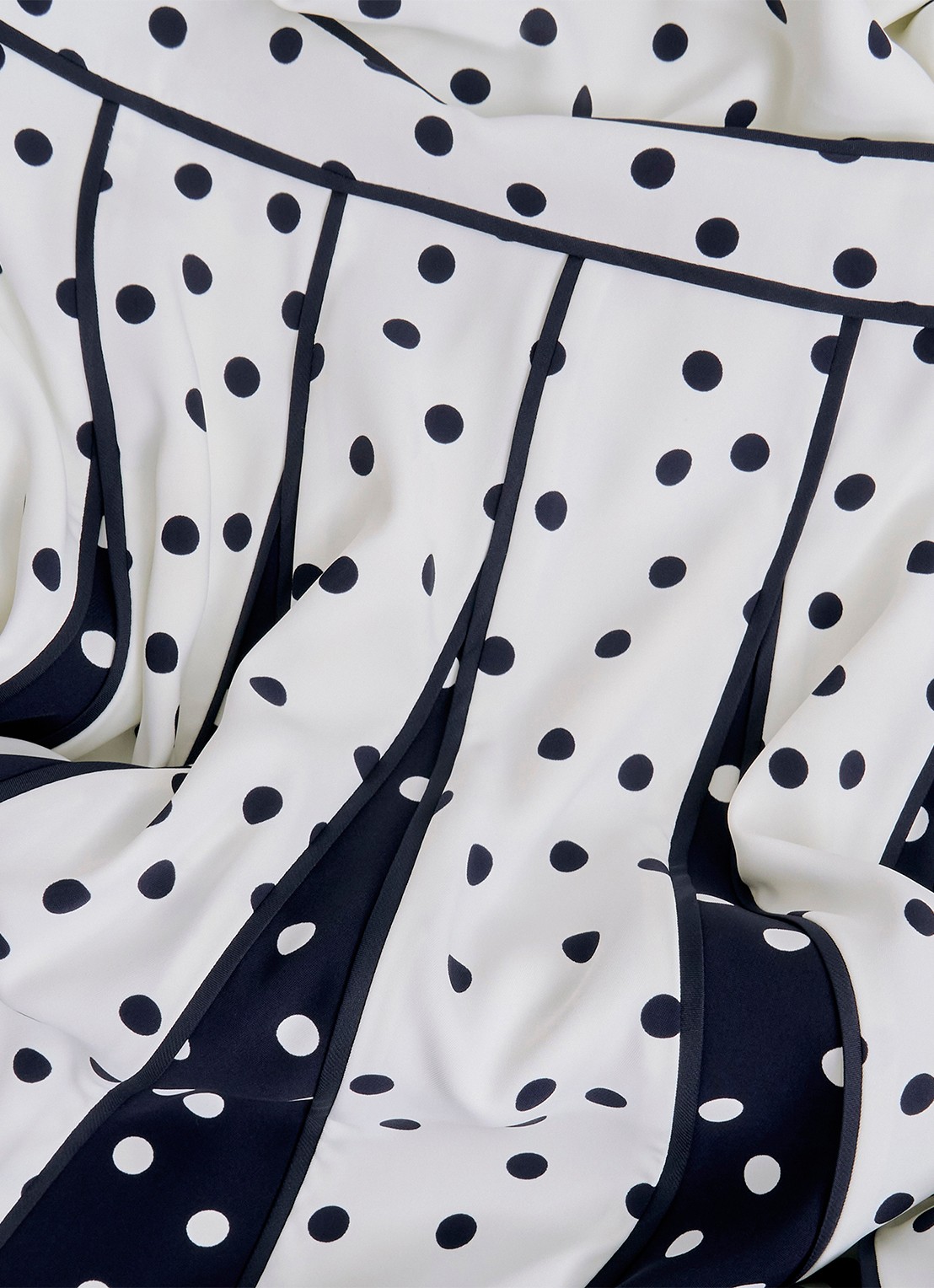 Hobbs Angelica midi jurk met plooien - detail 3 ivoor