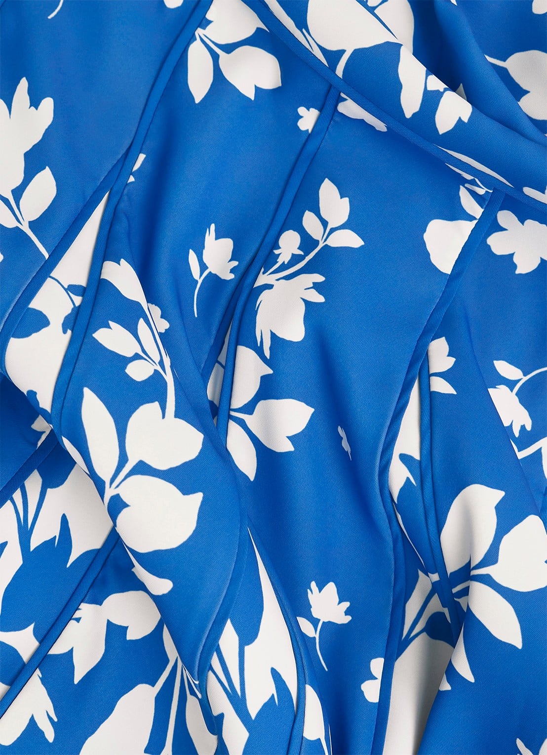 Hobbs Angelica midi jurk met plooien - detail 3 blauw