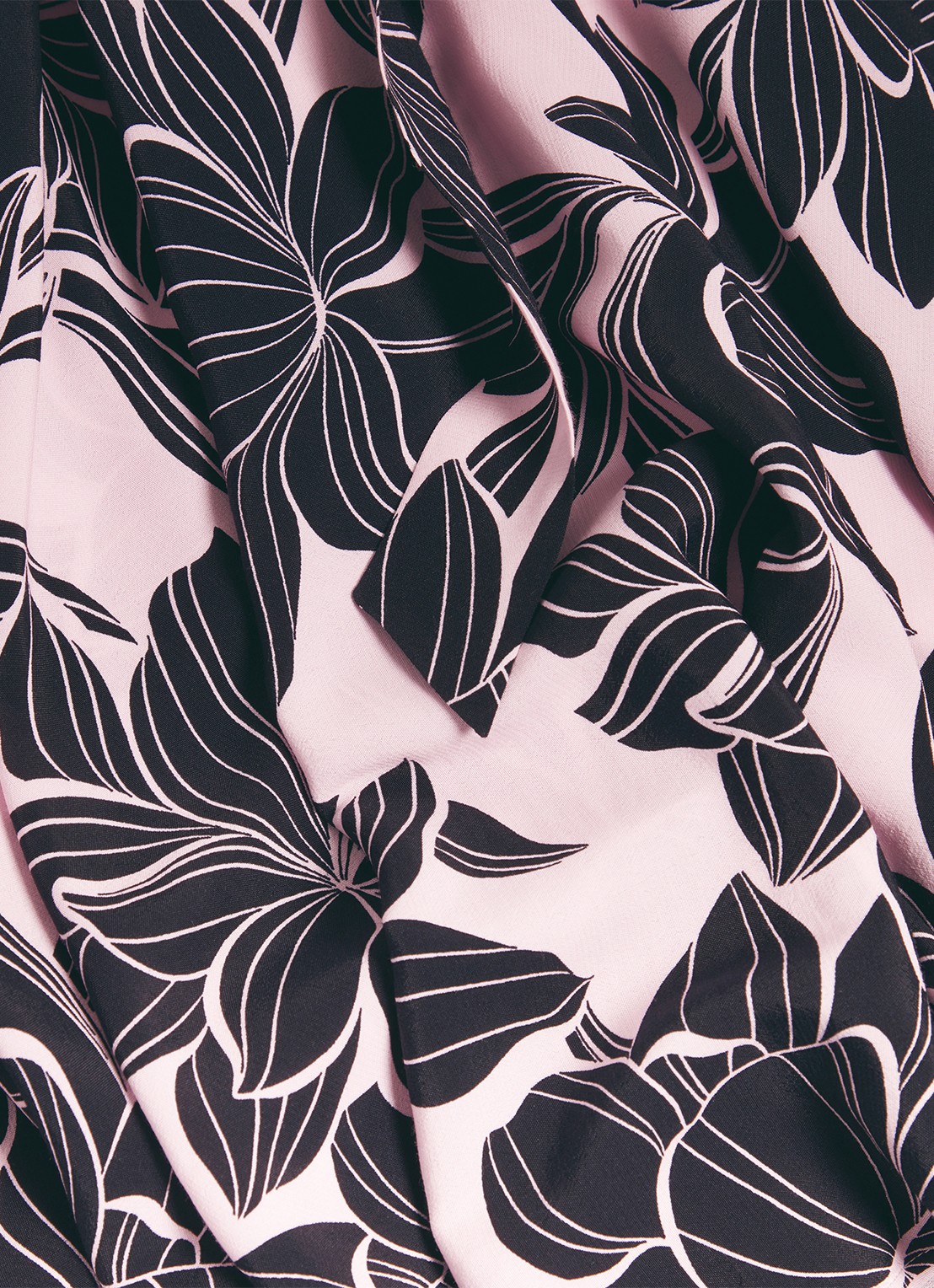 Hobbs Bea mini jurk met print en strikceintuur - detail 3 roze