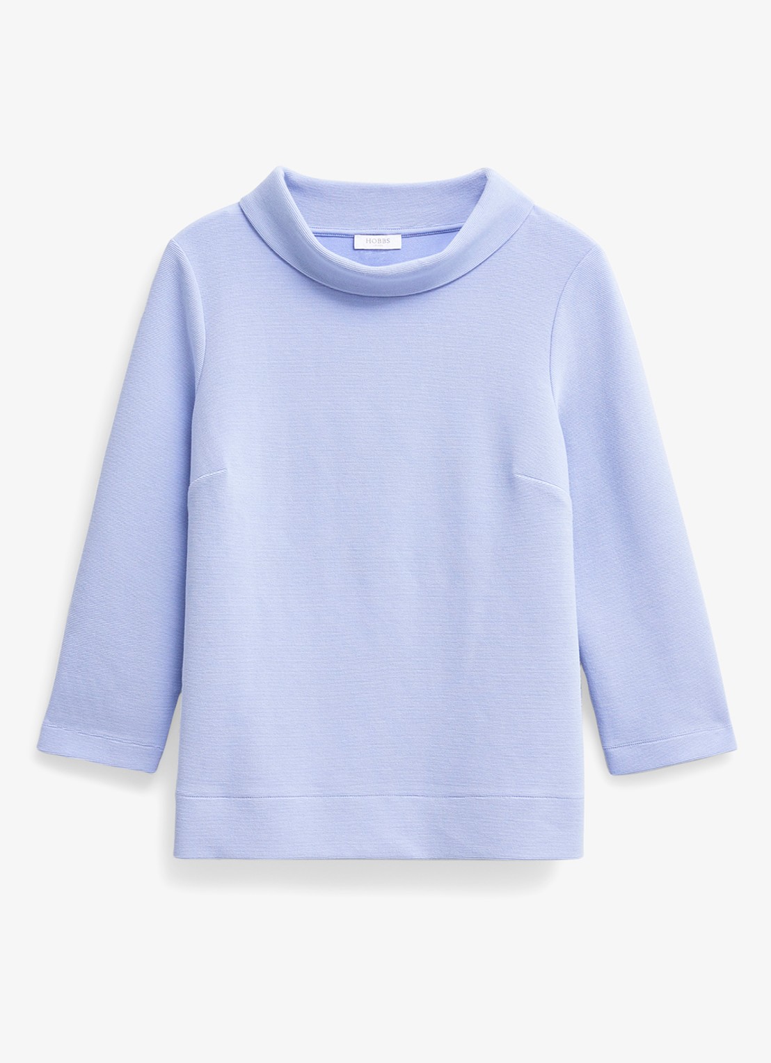 Hobbs Betsy top met boothals  - voorkant lichtblauw
