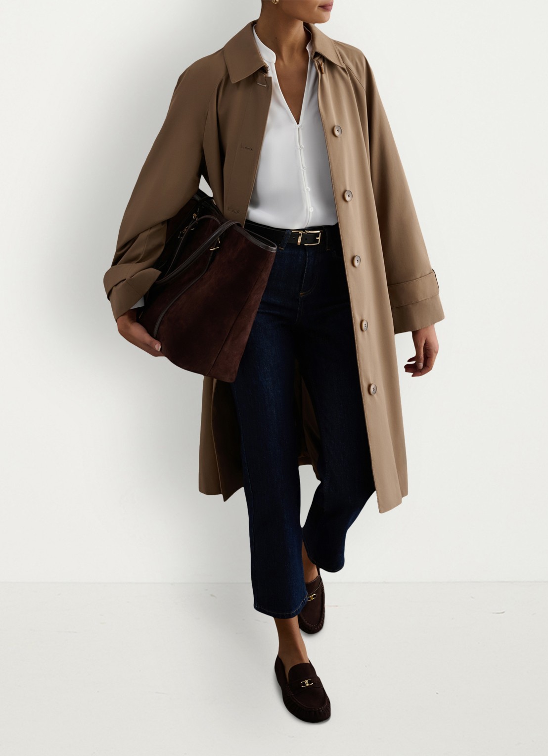 Hobbs Blair blouse met pofmouw - detail 5 ivoor