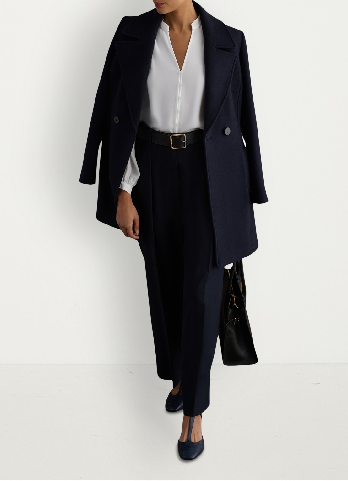 Hobbs Blair blouse met pofmouw - detail 6 ivoor
