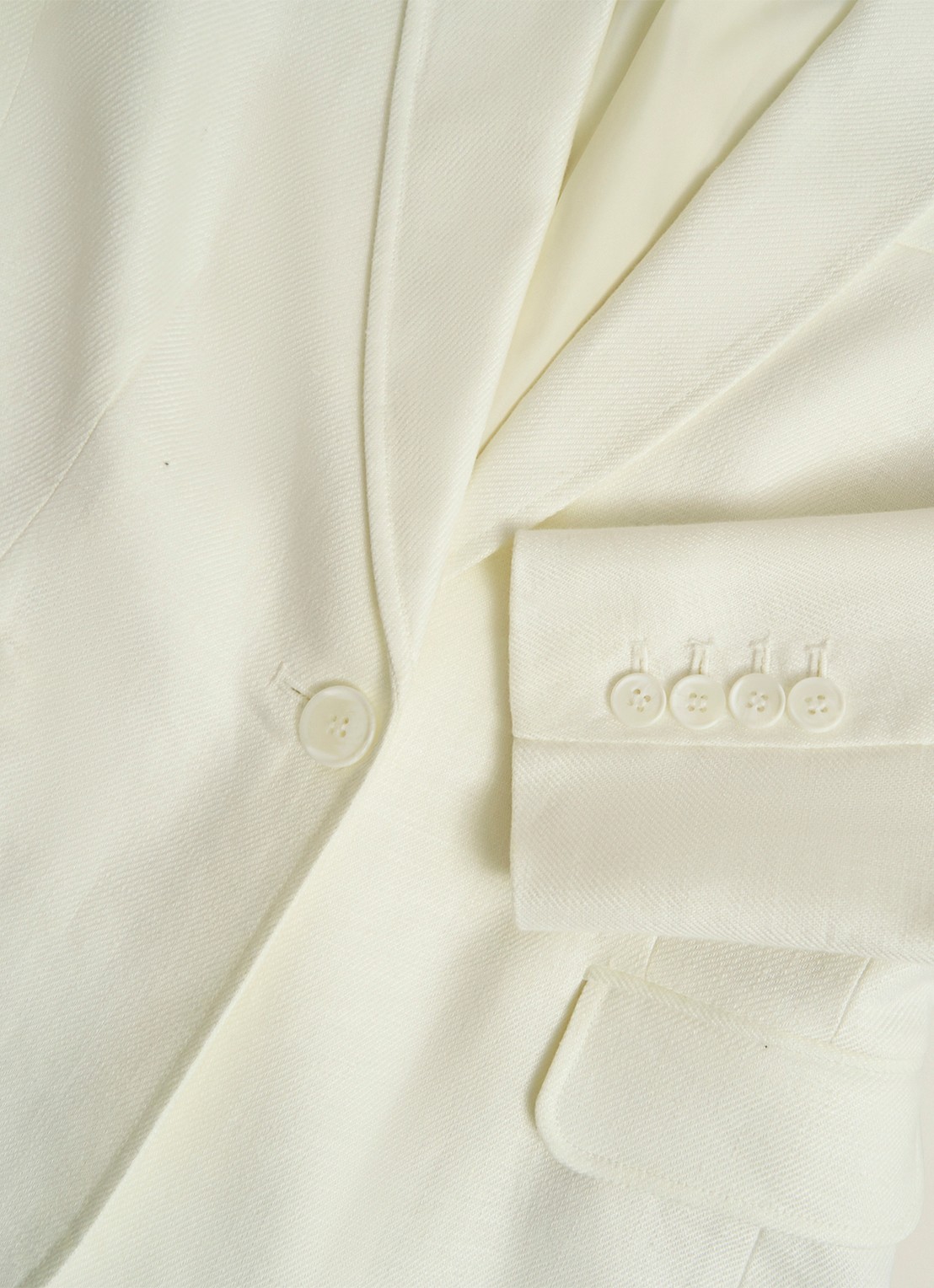 Hobbs Blake blazer van linnen met klepzakken - detail 5 ivoor