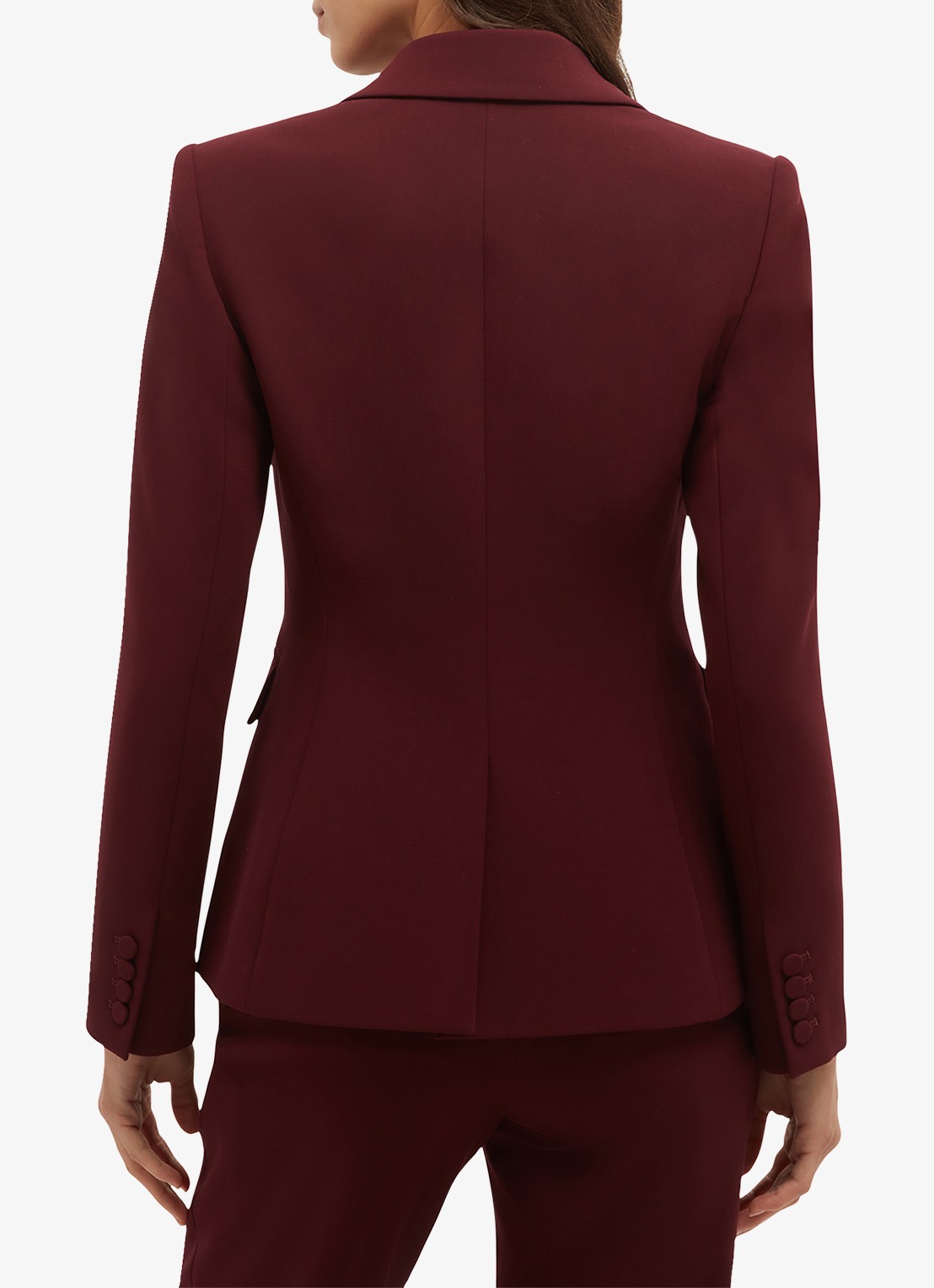Hobbs Bree blazer met klepzakken - achterkant 3 aubergine