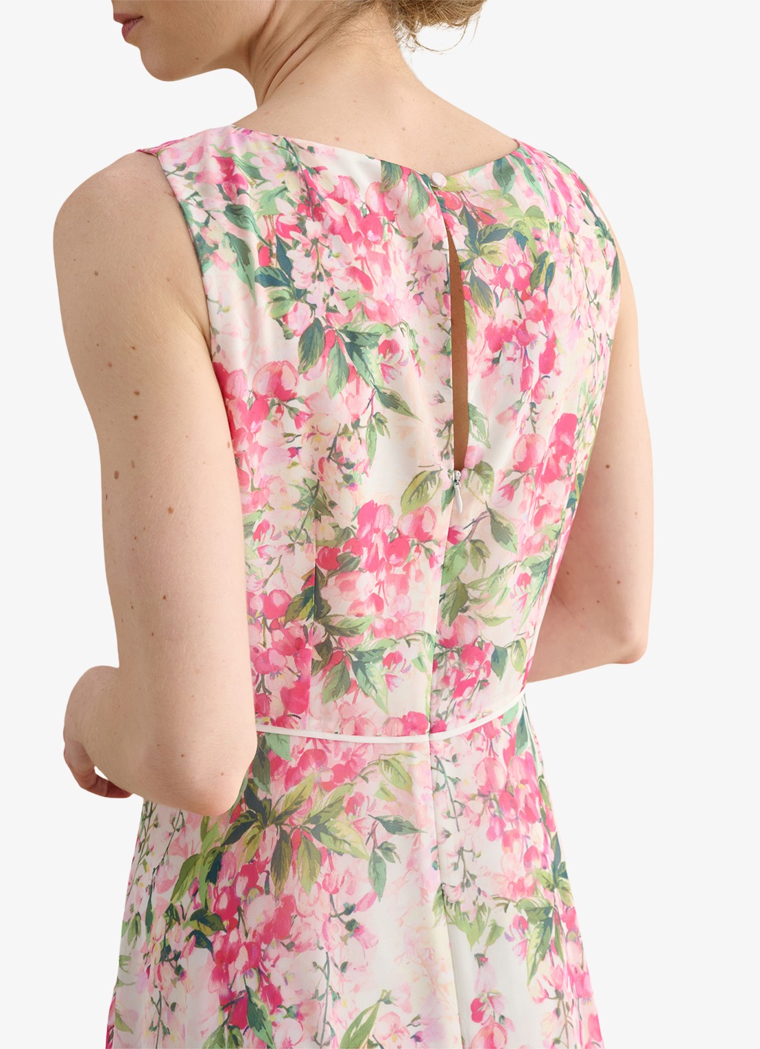 Hobbs Carly midi jurk met bloemenprint - detail 3 roze