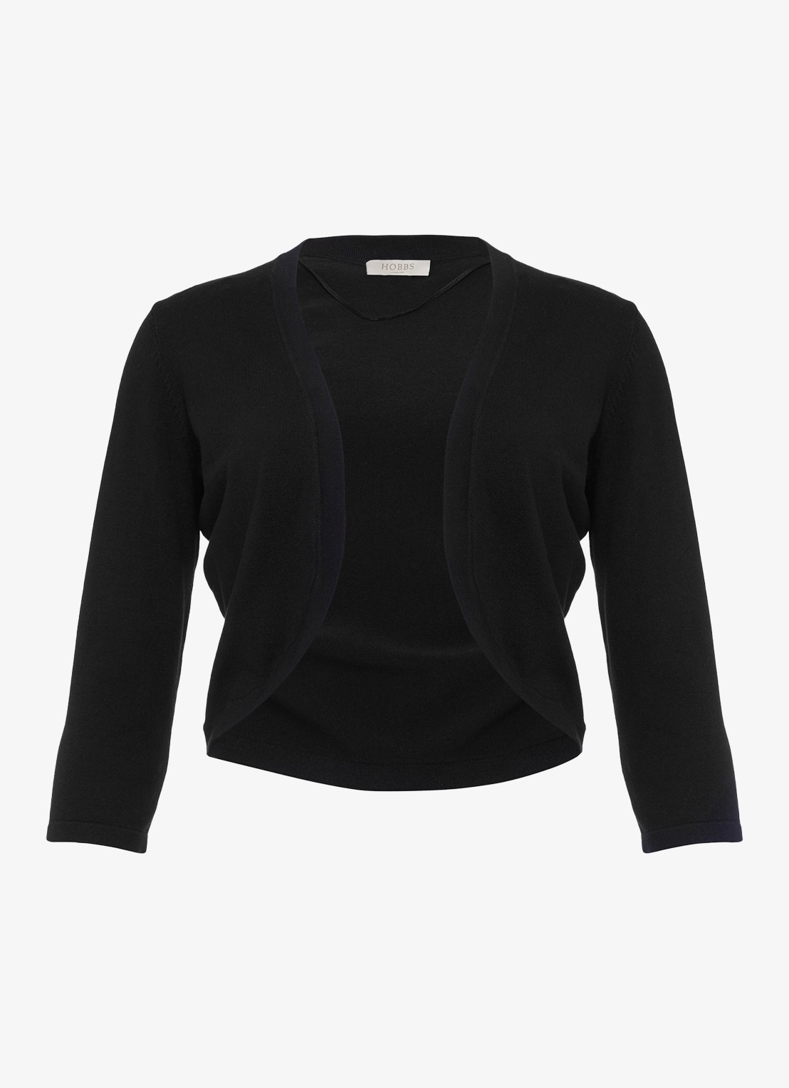 Hobbs Carrie bolero met stretch - voorkant zwart