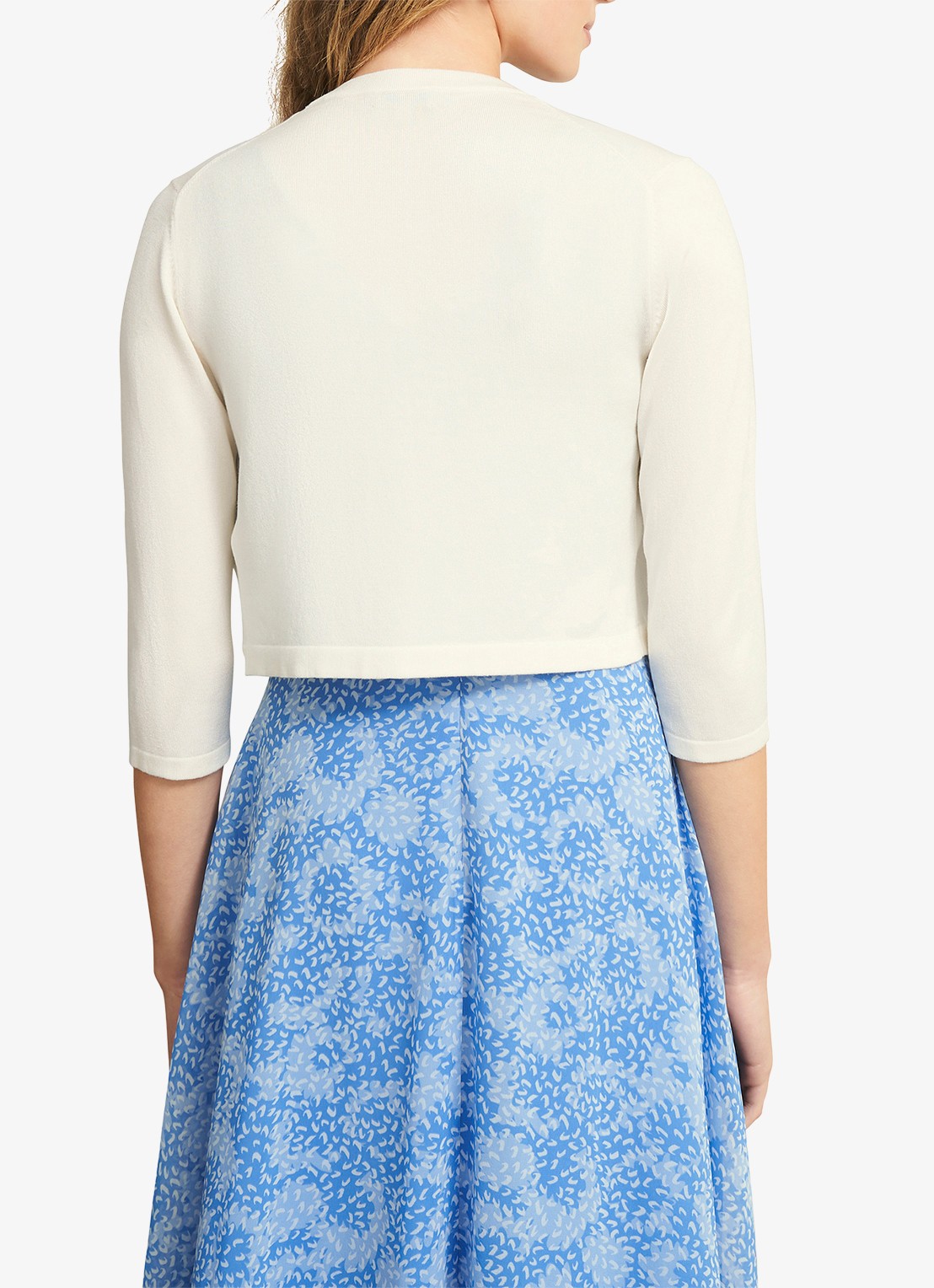 Hobbs Carrie bolero met stretch - achterkant 5 ivoor