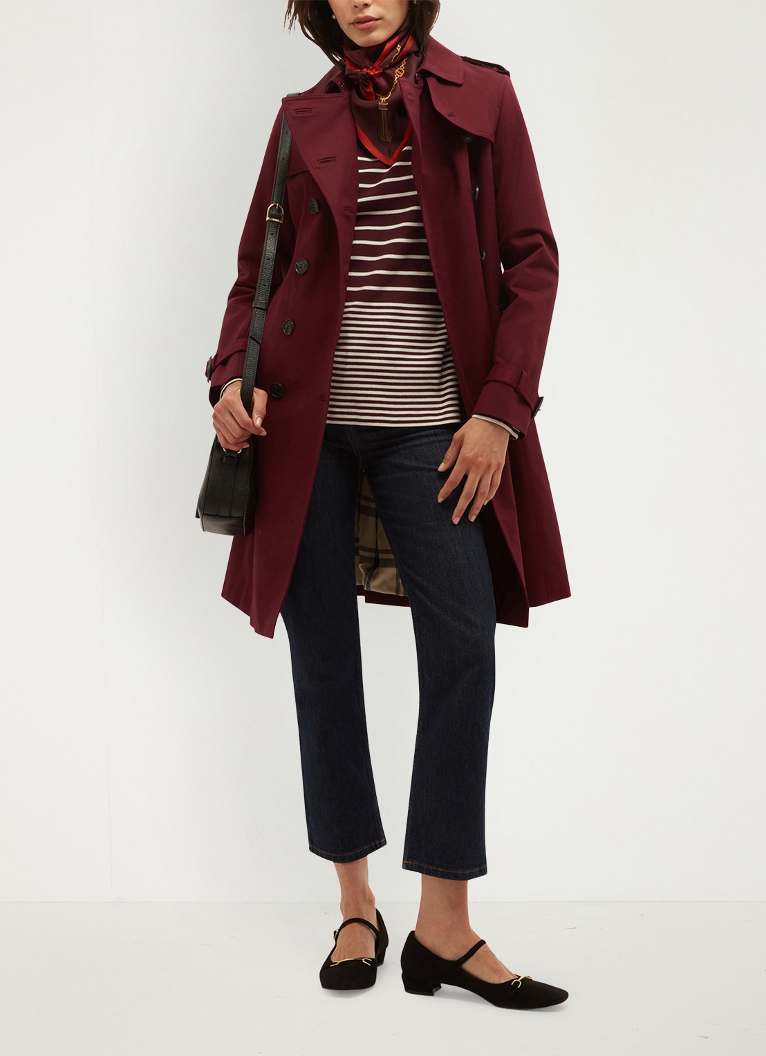 Hobbs Constance longsleeve met streepprint - detail 3 paars