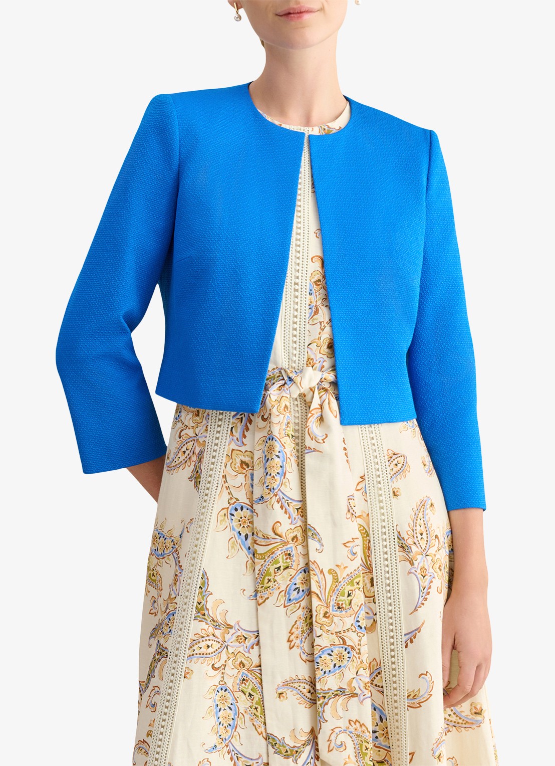 Hobbs Elize jack met structuur - detail blauw