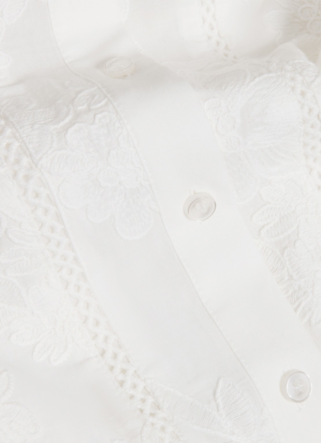 Hobbs Fallon blouse met borduring - detail 6 wit