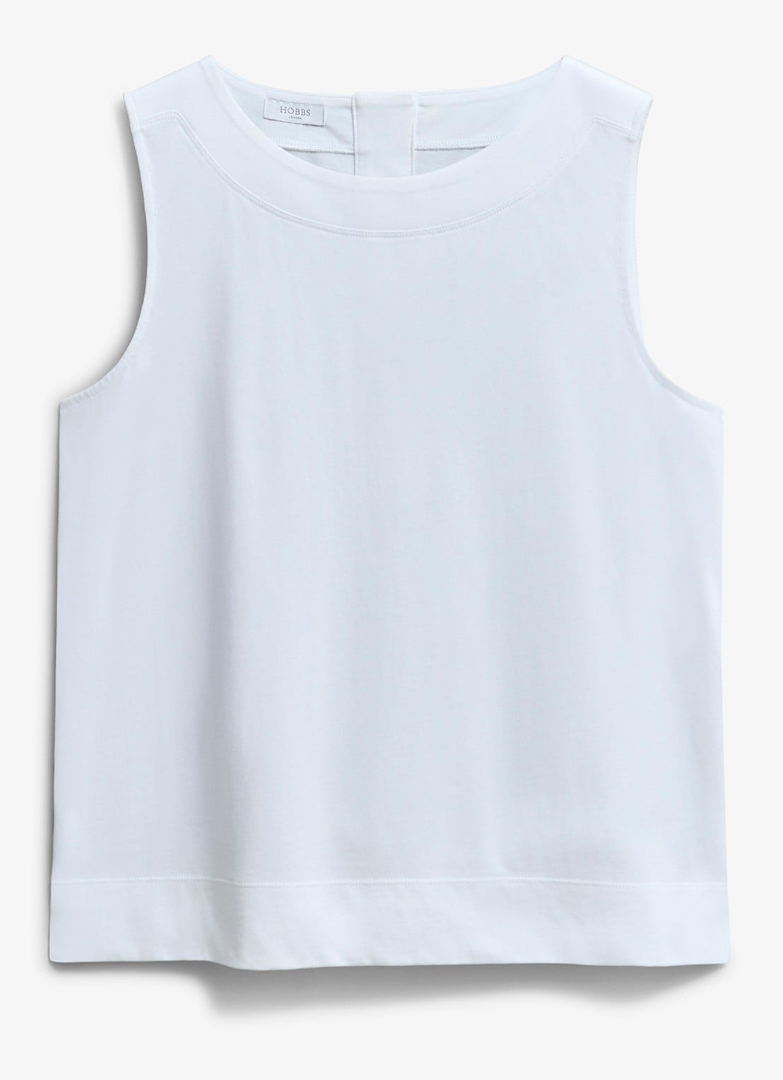 Hobbs Fern tanktop met knoopdetail - voorkant 3 wit