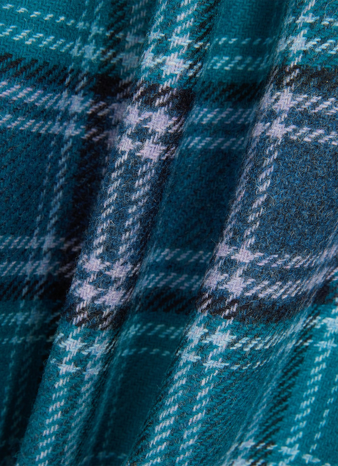 Hobbs Henley mini rok met ruit dessin - detail 3 blauw