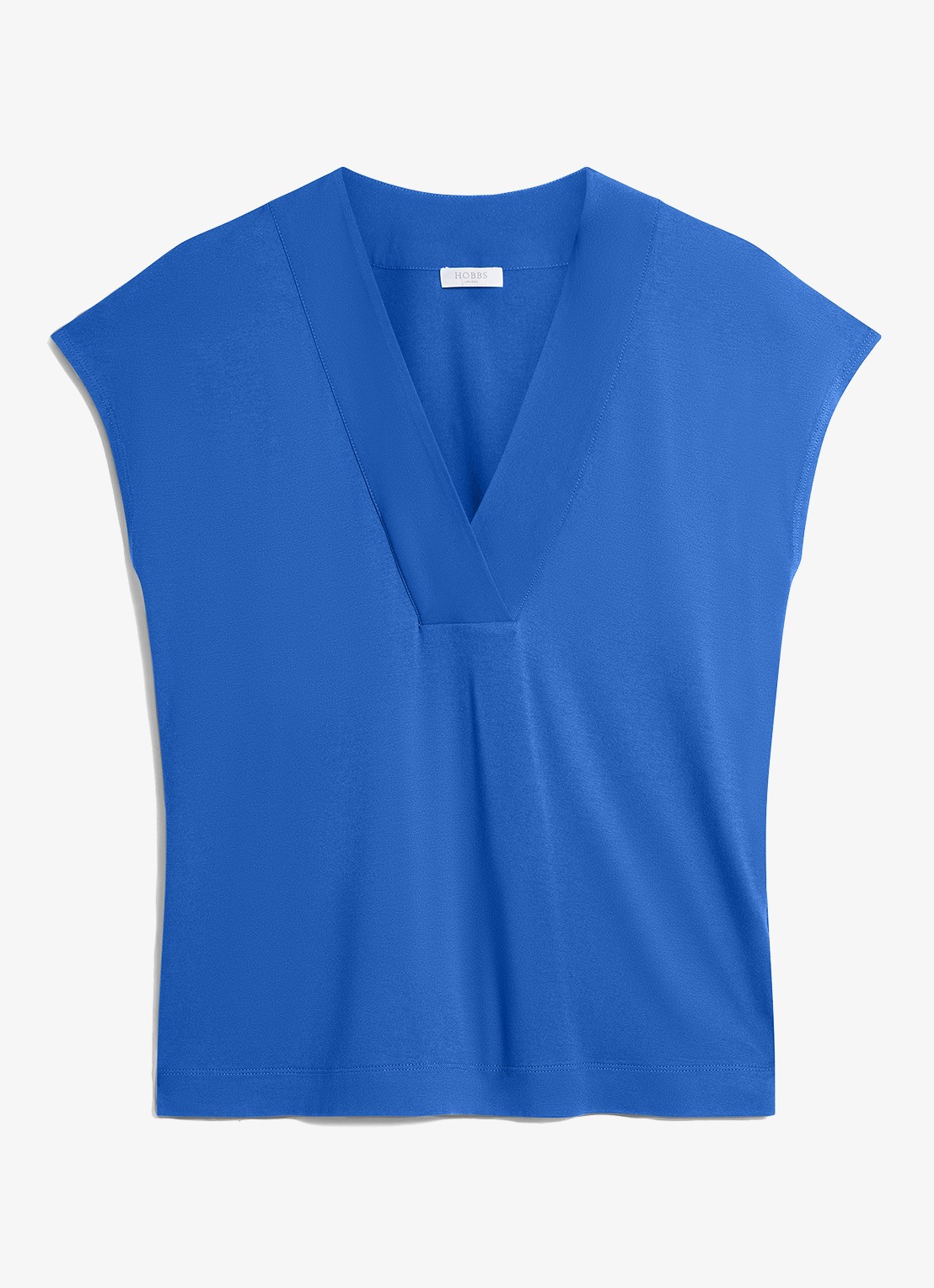 Hobbs Jonie tuniek met V-hals - voorkant 4 blauw