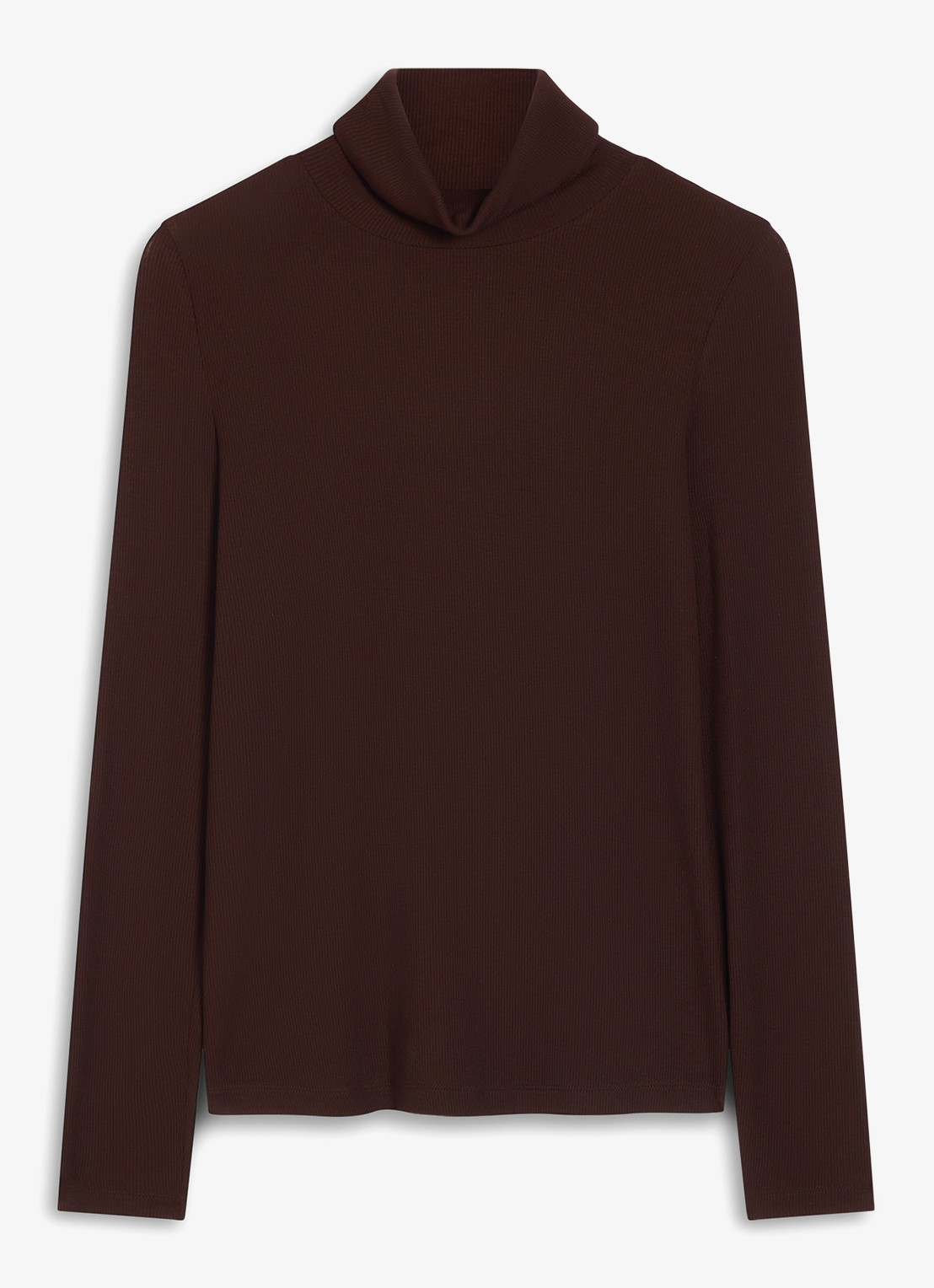 Hobbs Kiera longsleeve met col - voorkant 4 bruin