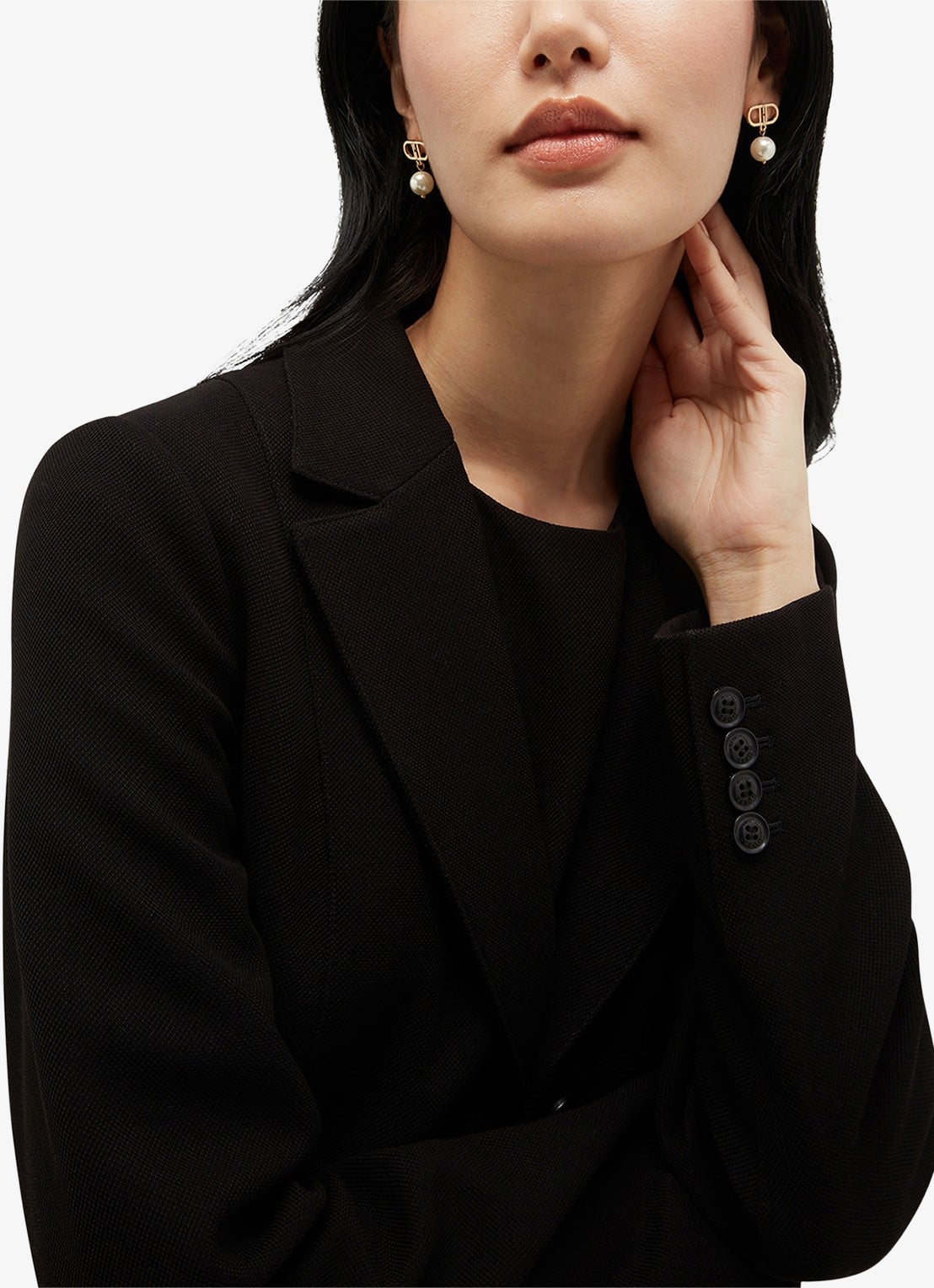 Hobbs Lea blazer met klepzakken - detail 5 zwart