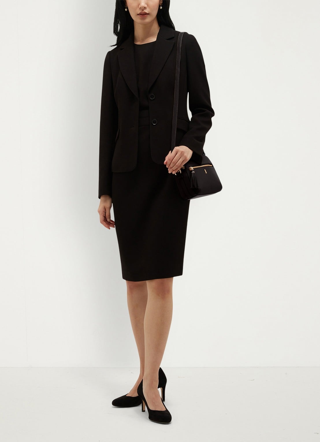 Hobbs Lea blazer met klepzakken - voorkant 3 zwart