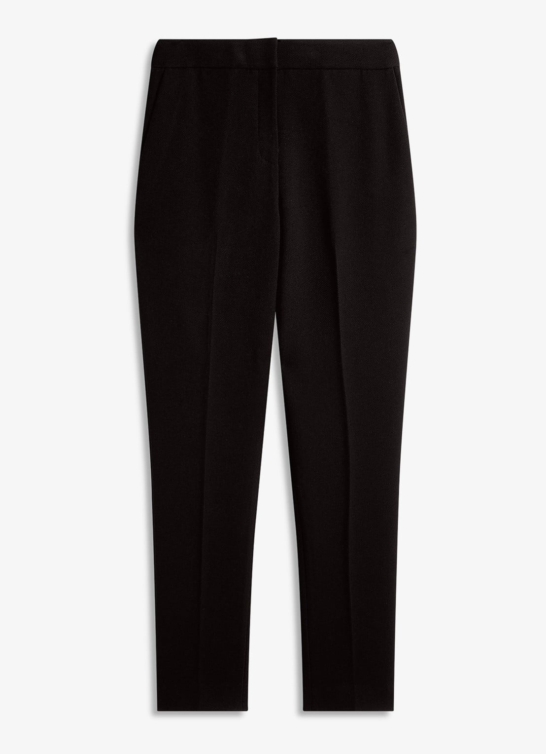 Hobbs Lea high waist slim fit pantalon met steekzakken - voorkant 4 zwart