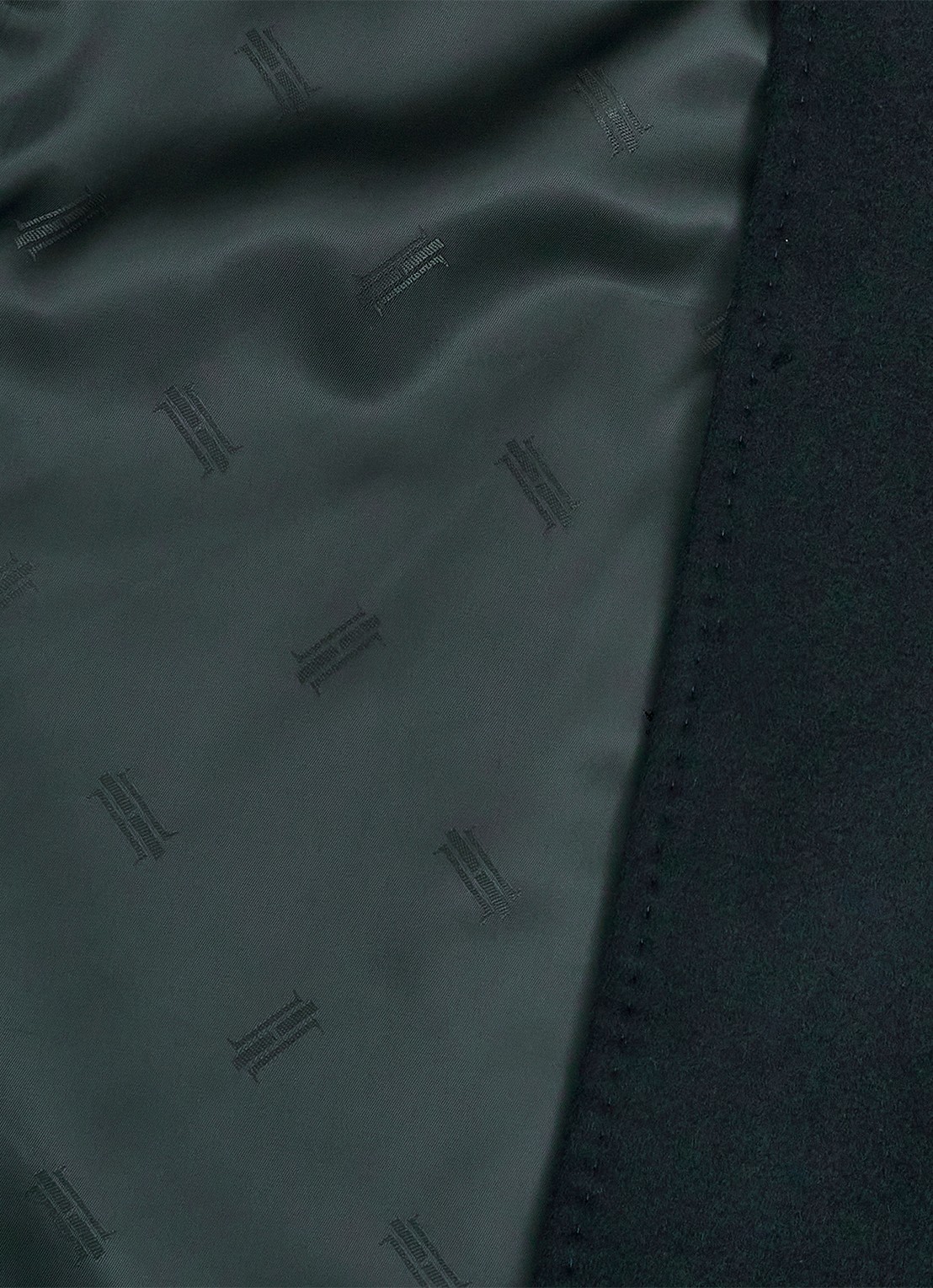 Hobbs Livia mantel met strikceintuur - detail 8 donkergroen