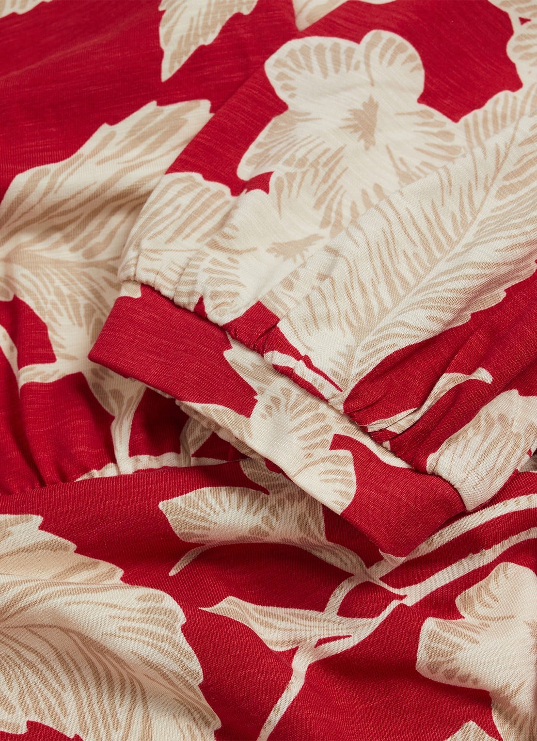 Hobbs Martha midi wikkeljurk met bloemenprint - detail 6 rood