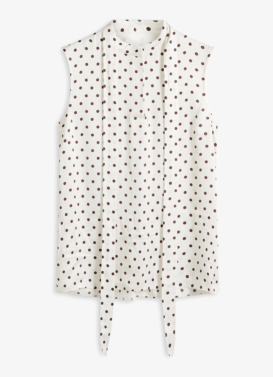 Hobbs Natasha top met stippenprint - voorkant 5 ivoor