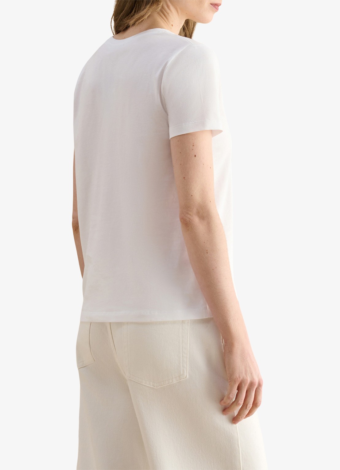 Hobbs Pixie T-shirt met print - achterkant 4 wit