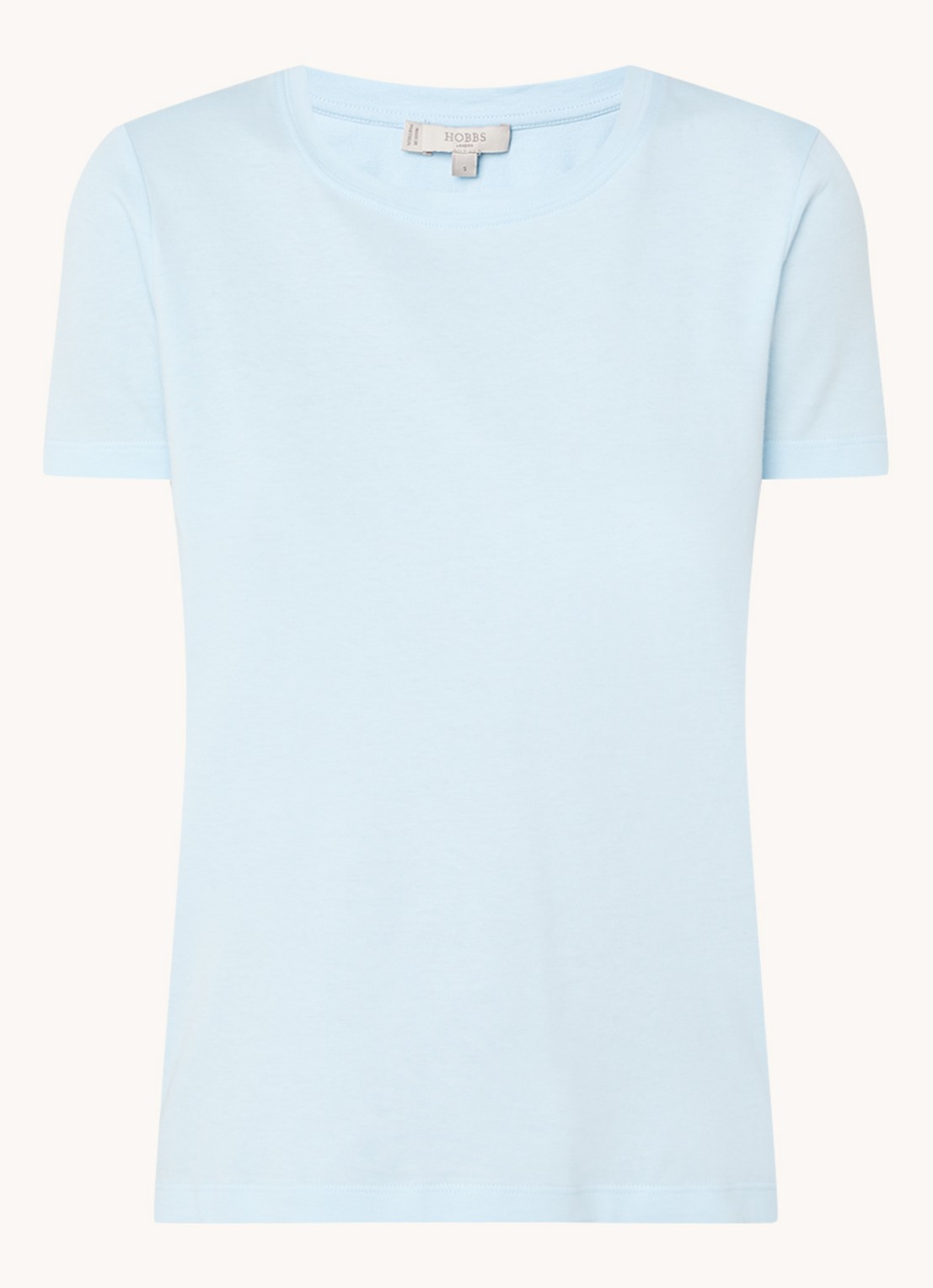 Hobbs Pixie T-shirt met ronde hals - voorkant 3 lichtblauw