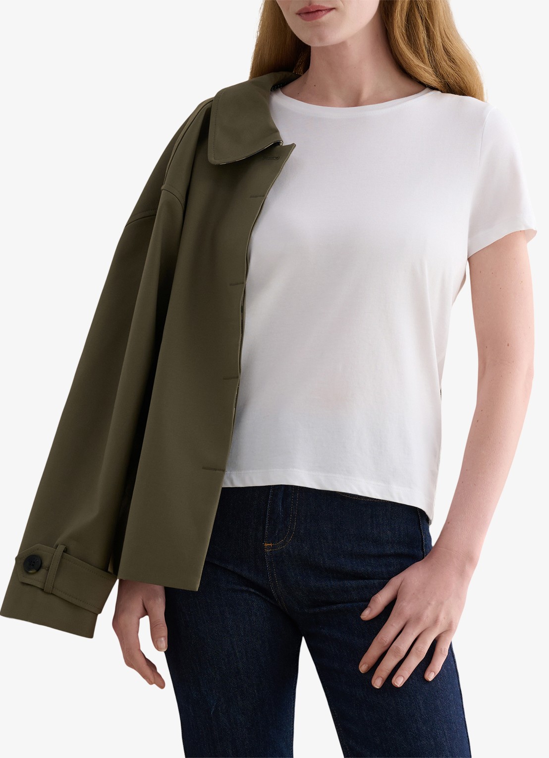 Hobbs Pixie T-shirt met ronde hals - detail 2 wit