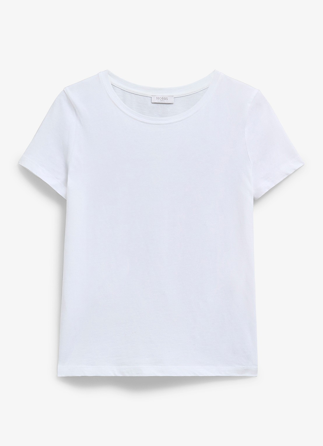 Hobbs Pixie T-shirt met ronde hals - voorkant 4 wit