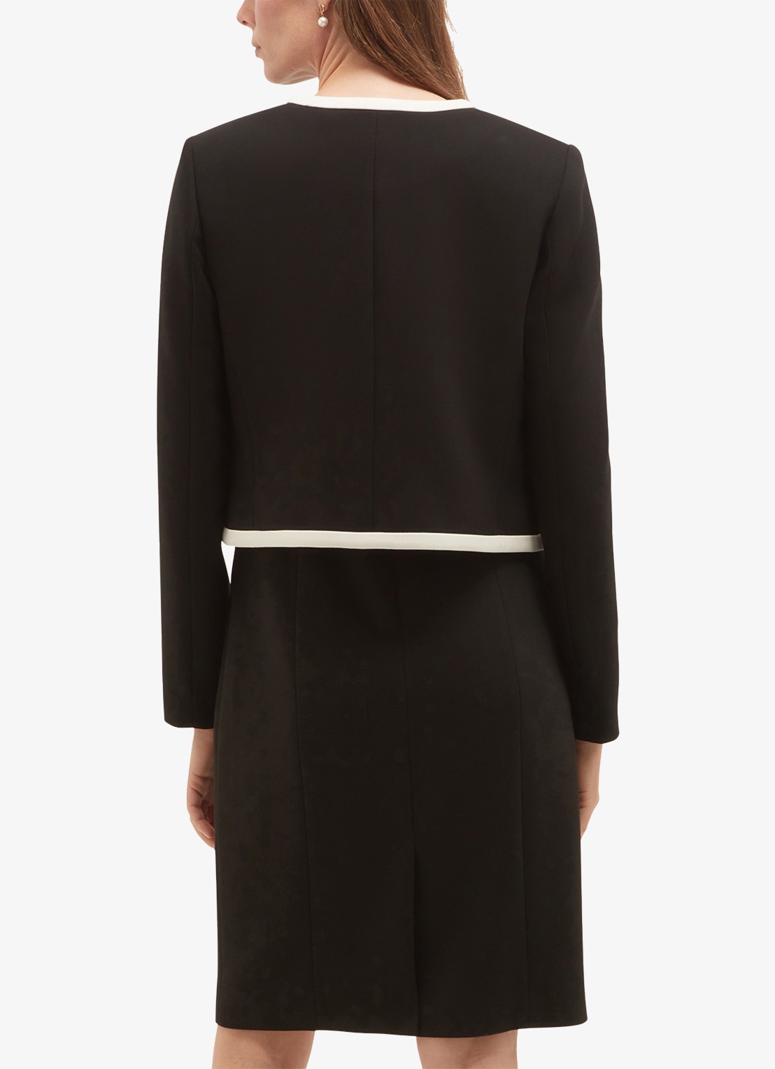 Hobbs Rosalind blazer met klepzakken - achterkant zwart