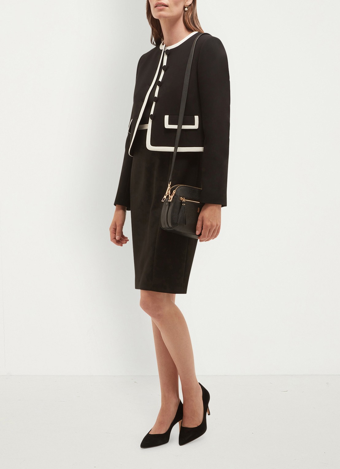 Hobbs Rosalind blazer met klepzakken - detail 5 zwart