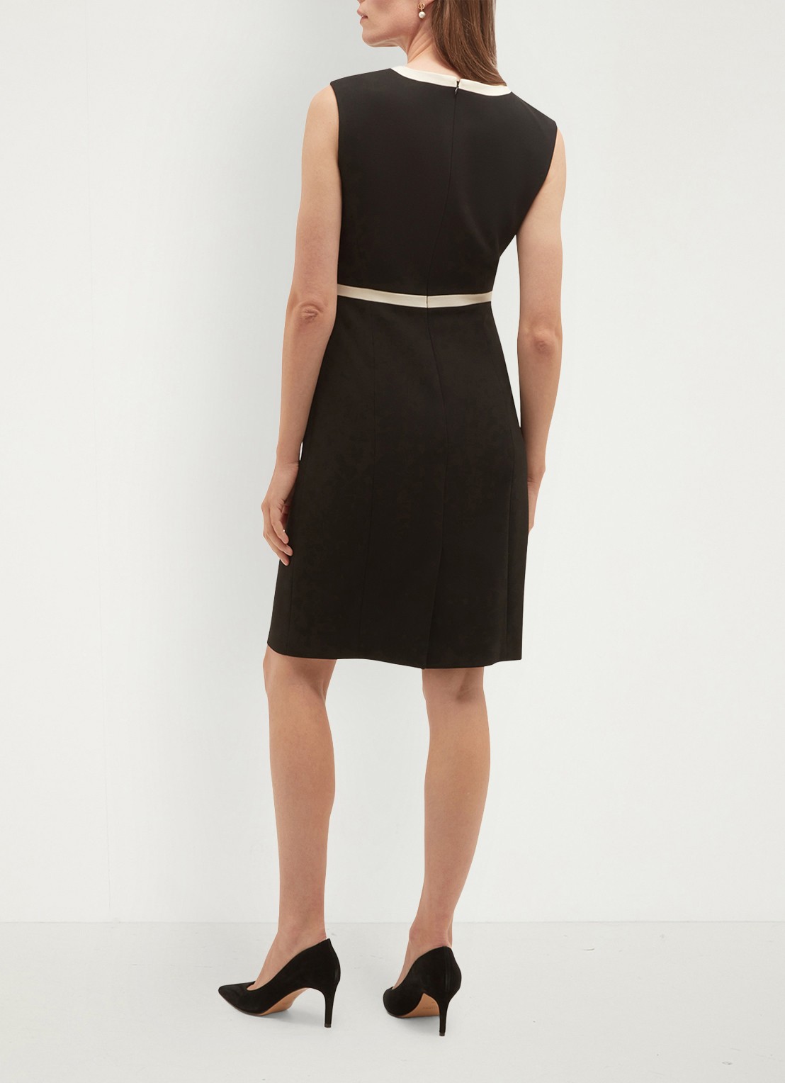 Hobbs Rosalind mini kokerjurk  - achterkant zwart