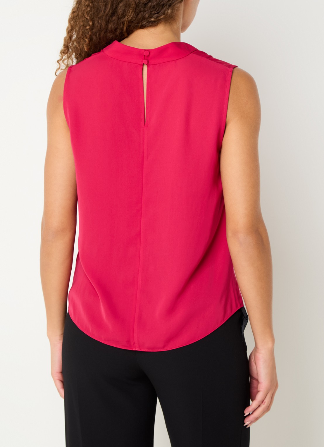 Hobbs Shelley top met V-hals - achterkant 4 fuchsia