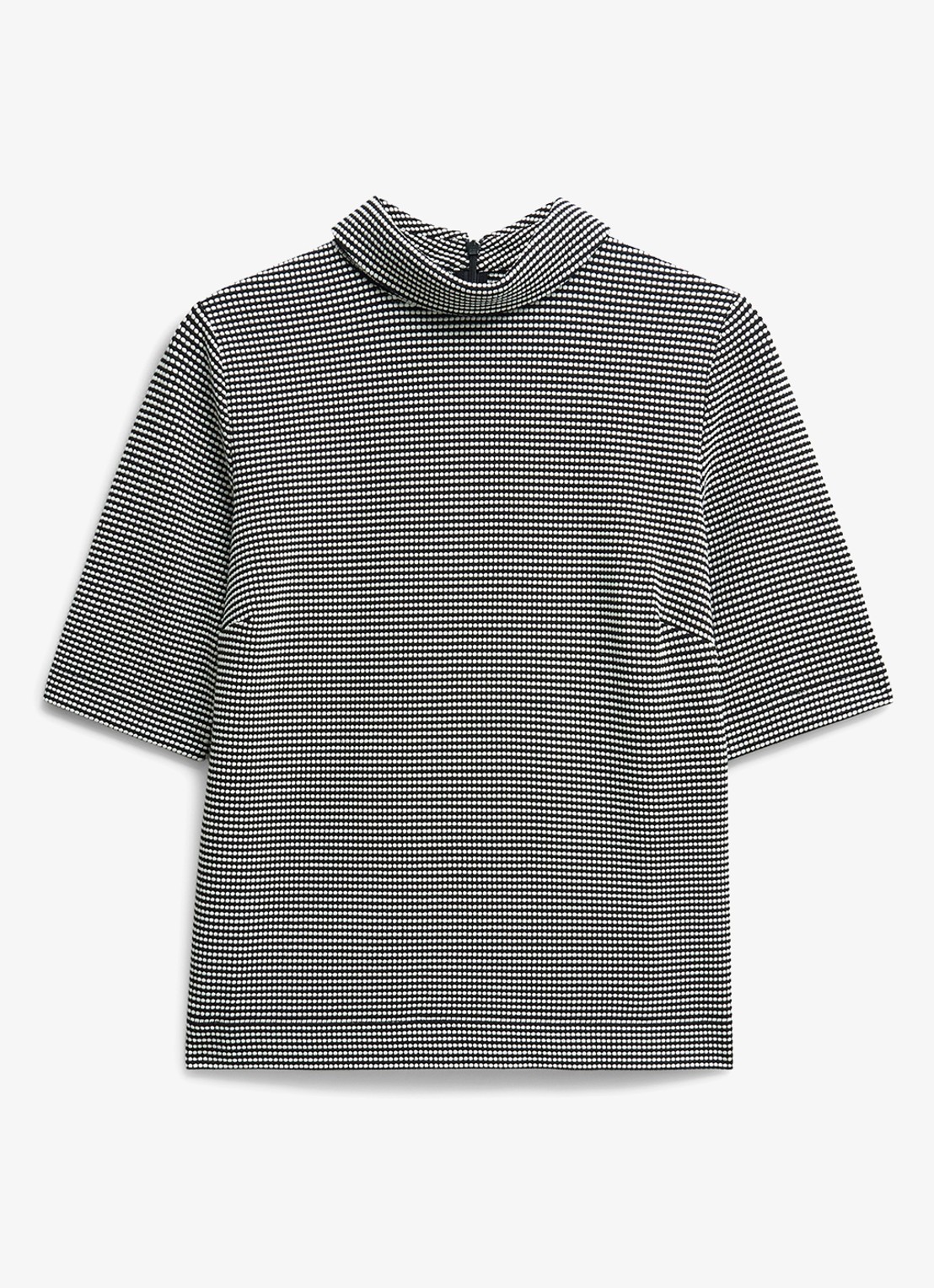 Hobbs Tali top in katoenblend met streepprint - voorkant 2 donkerblauw