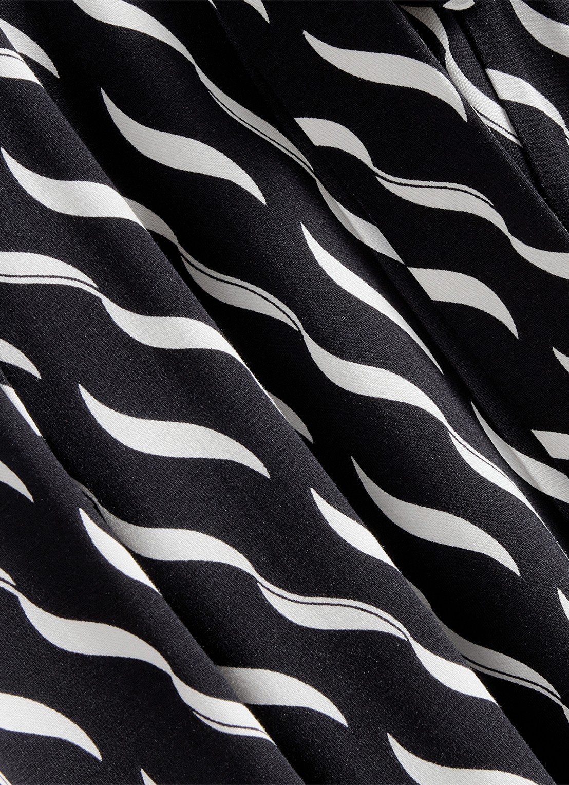 Hobbs Theodora midi jurk met grafische print - detail 6 donkerblauw