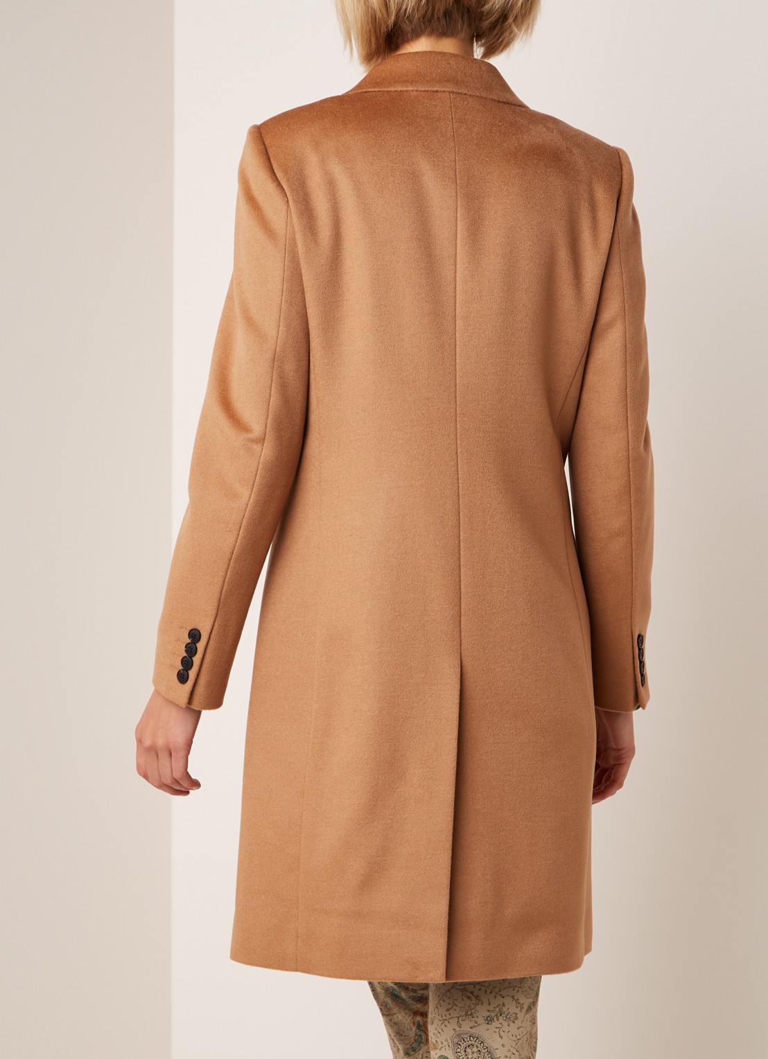 Hobbs Tilda mantel van wol met steekzakken - achterkant 4 camel