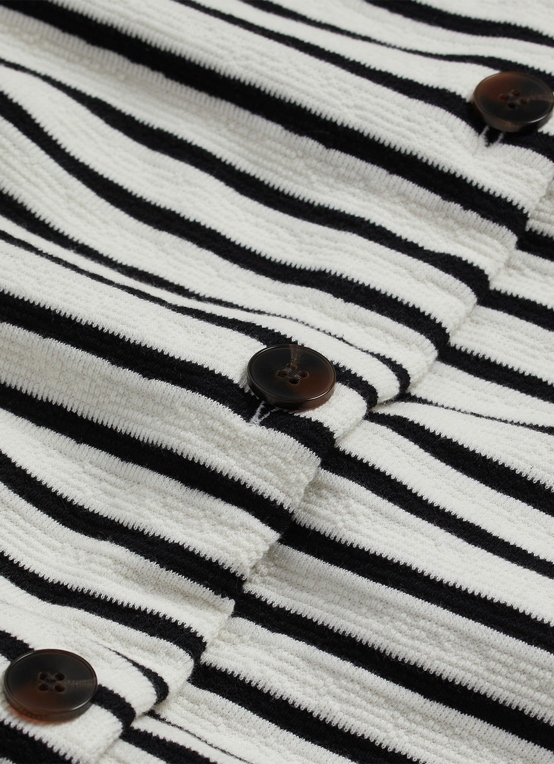Hobbs Top met streepprint - detail 6 zwart