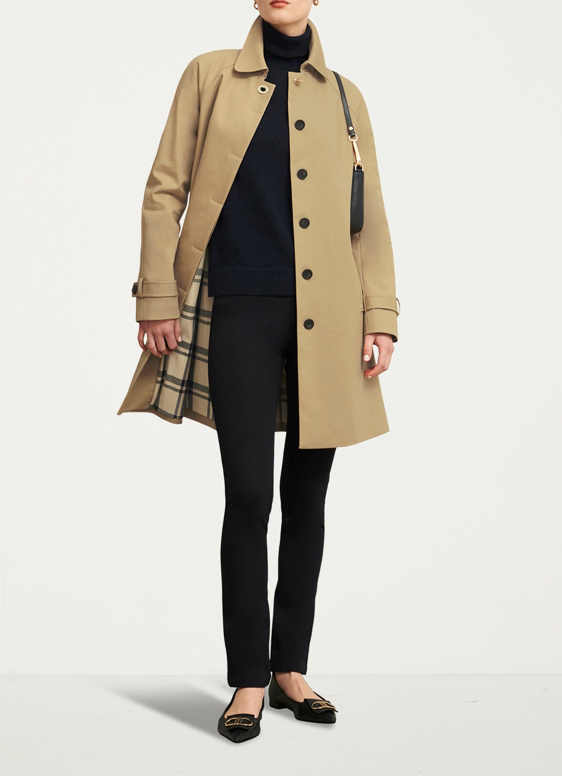 Hobbs Vivienne trenchcoat met steekzakken • Khaki • de Bijenkorf