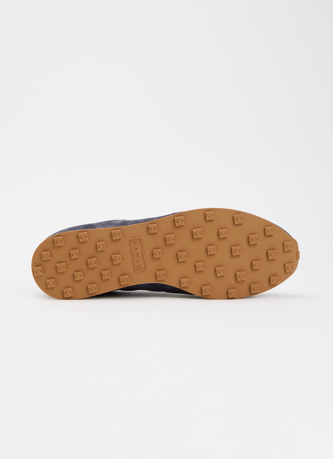 Hogan Allacciato sneaker van suède - detail 5 donkerblauw