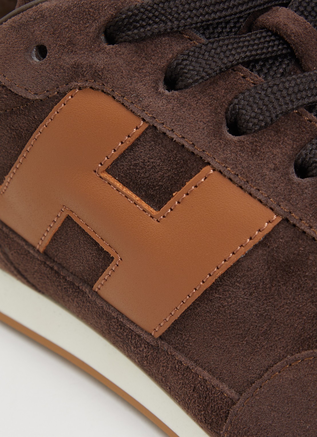 Hogan Athletic sneaker van suède - detail 5 bruin