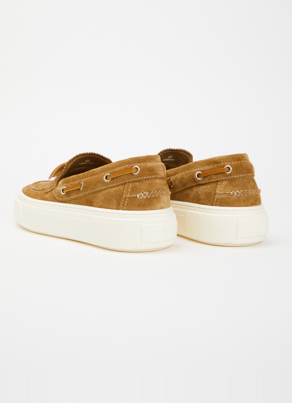 Hogan Bootschoen van suède - achterkant 6 camel