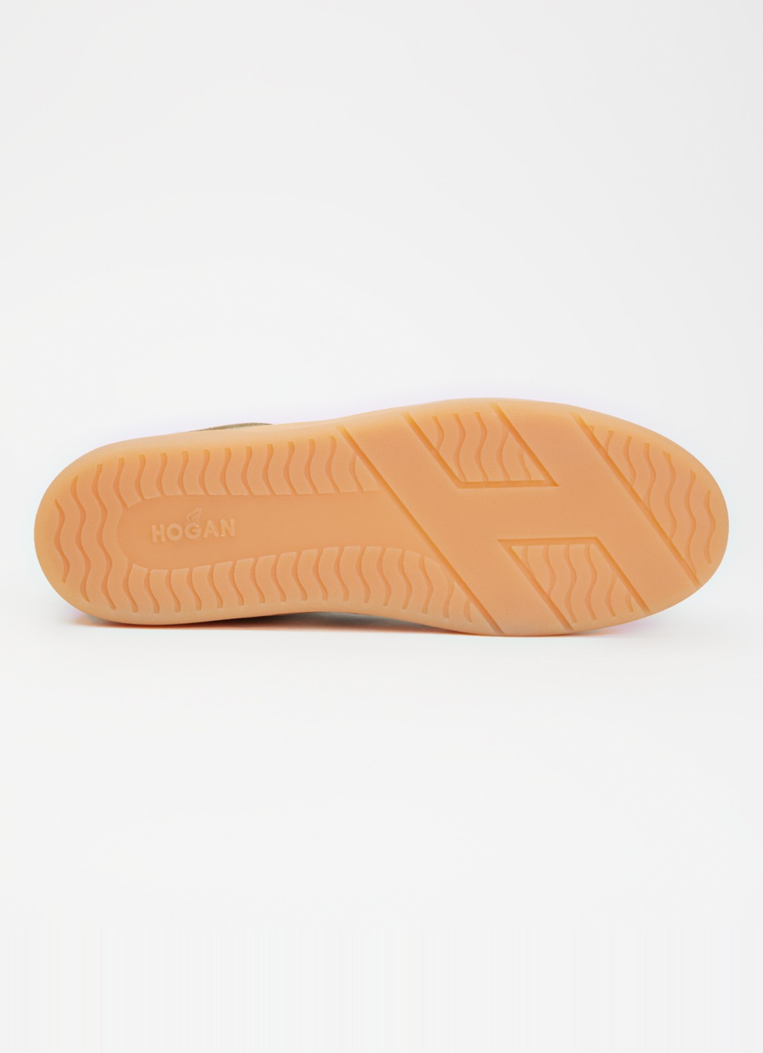 Hogan Cool sneaker van leer met suède details - detail 4 mosgroen