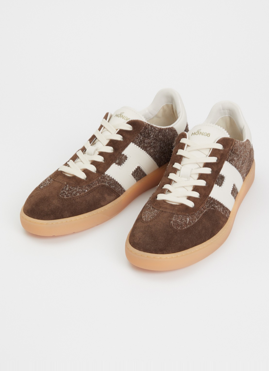 Hogan Cool sneaker van suède - detail 2 bruin