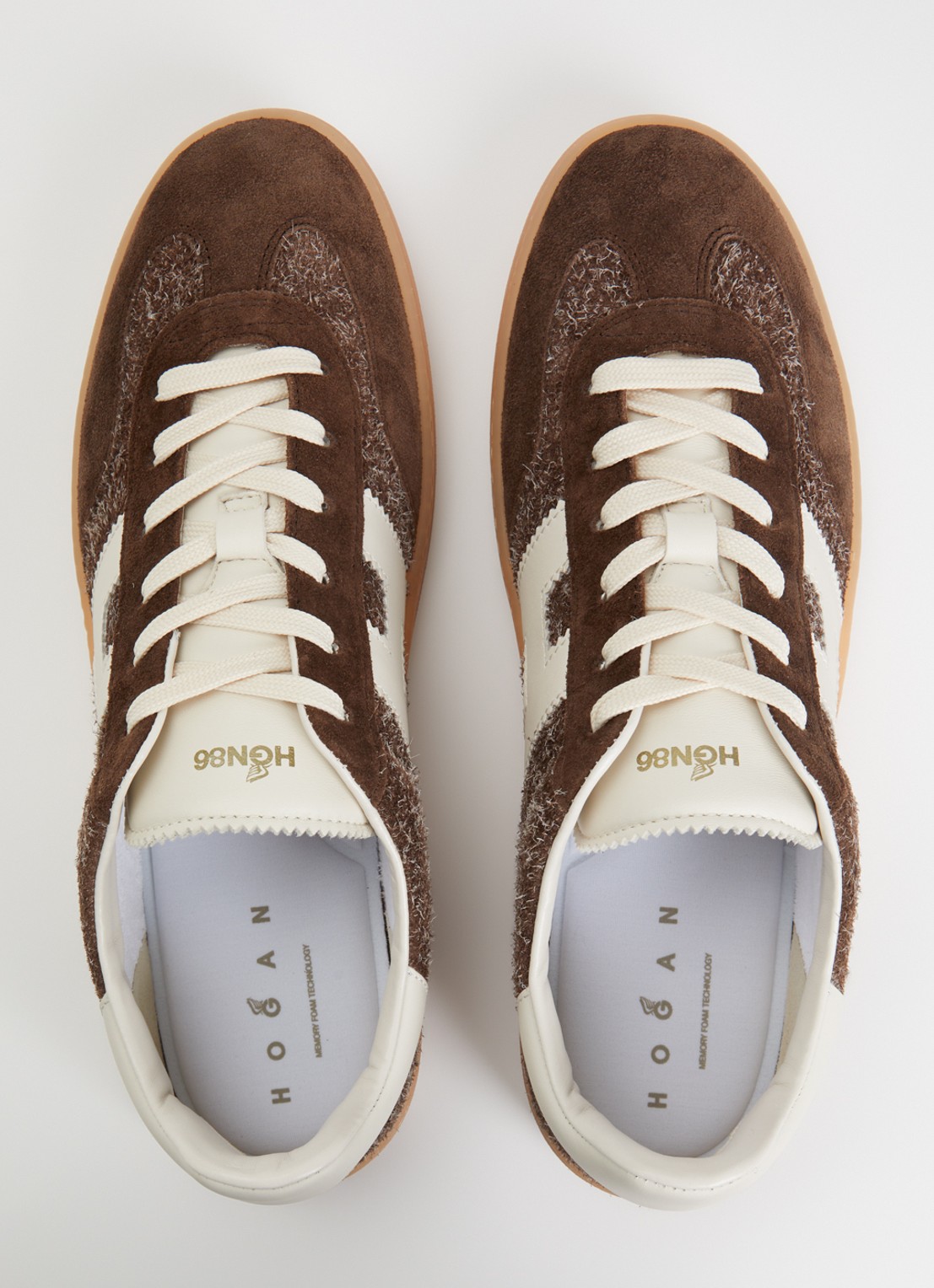 Hogan Cool sneaker van suède - detail 3 bruin