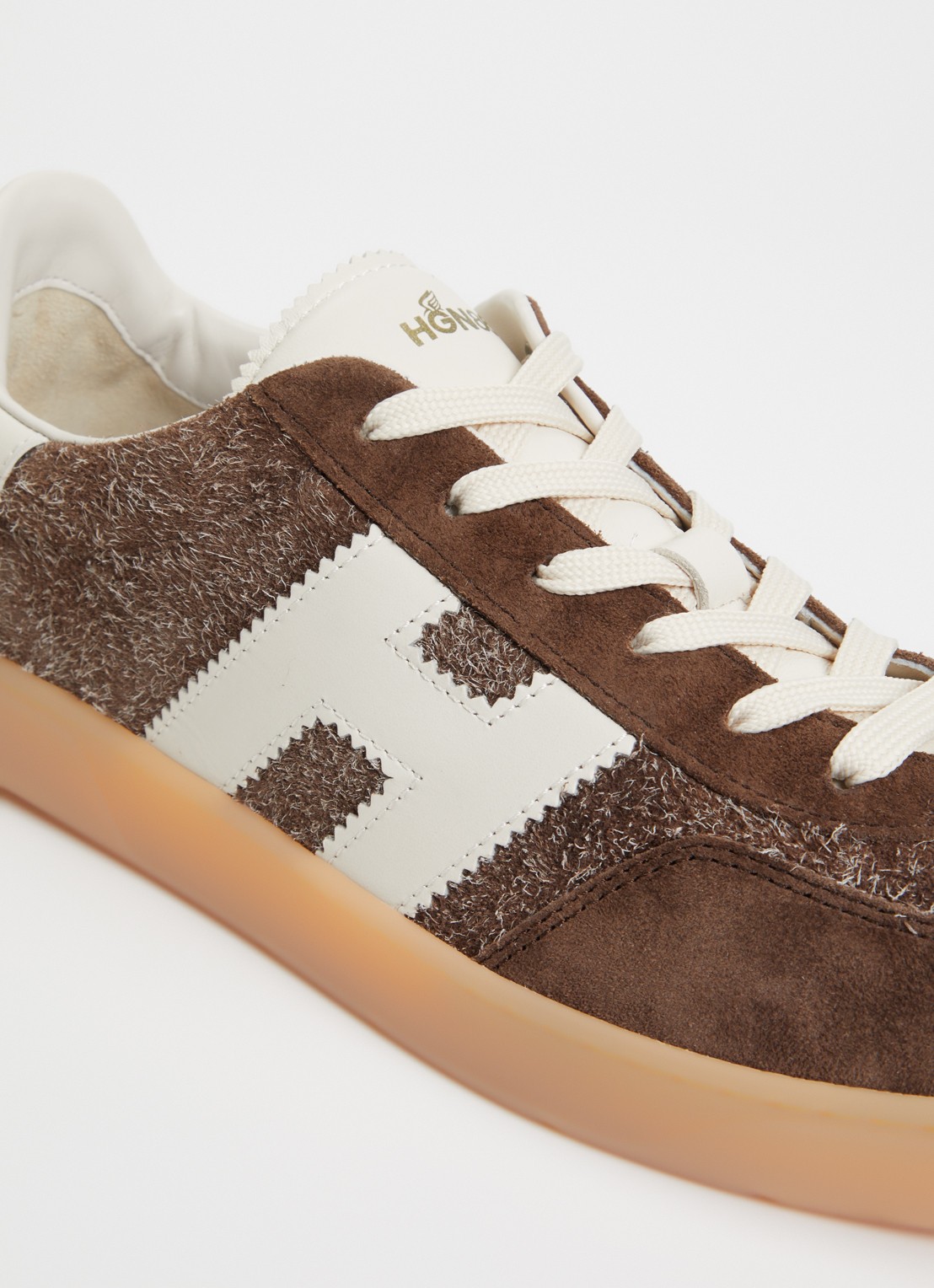 Hogan Cool sneaker van suède - detail 5 bruin
