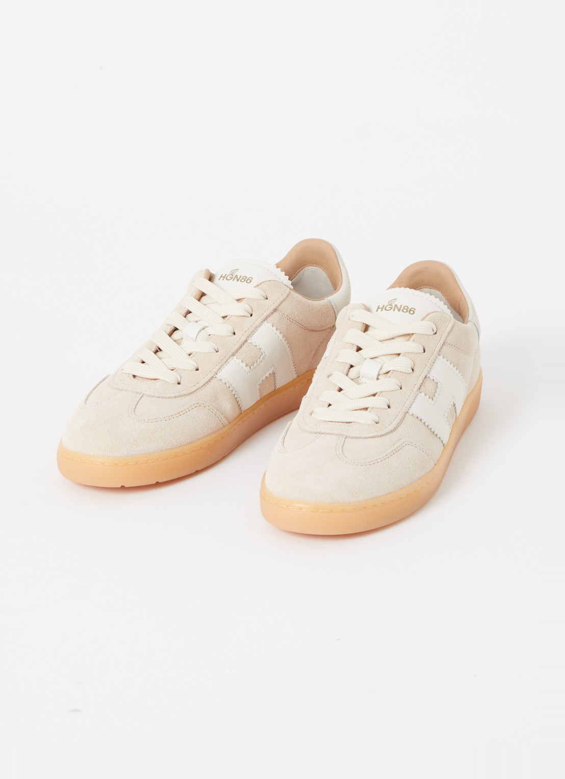 Hogan Cool sneaker van suède - detail 3 beige