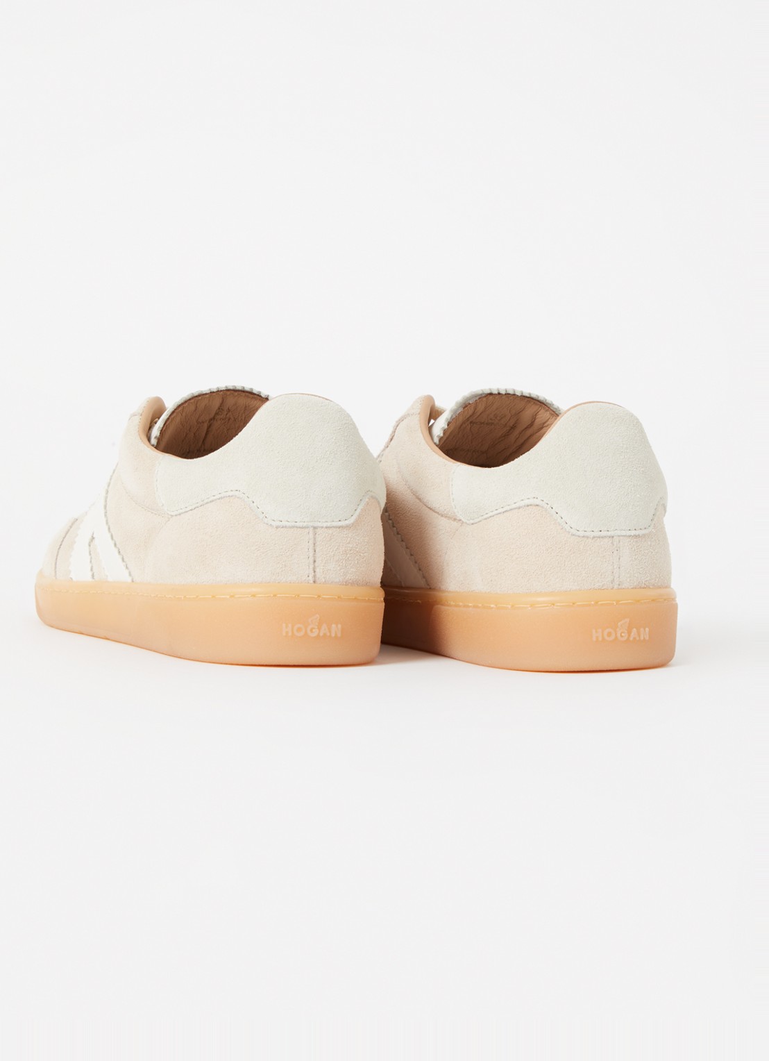 Hogan Cool sneaker van suède - detail 4 beige